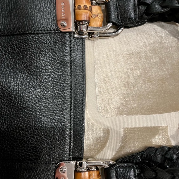 🎁GIFT a Gucci Black Bamboo Libeccio Tote Bag - Picture 7 of 8